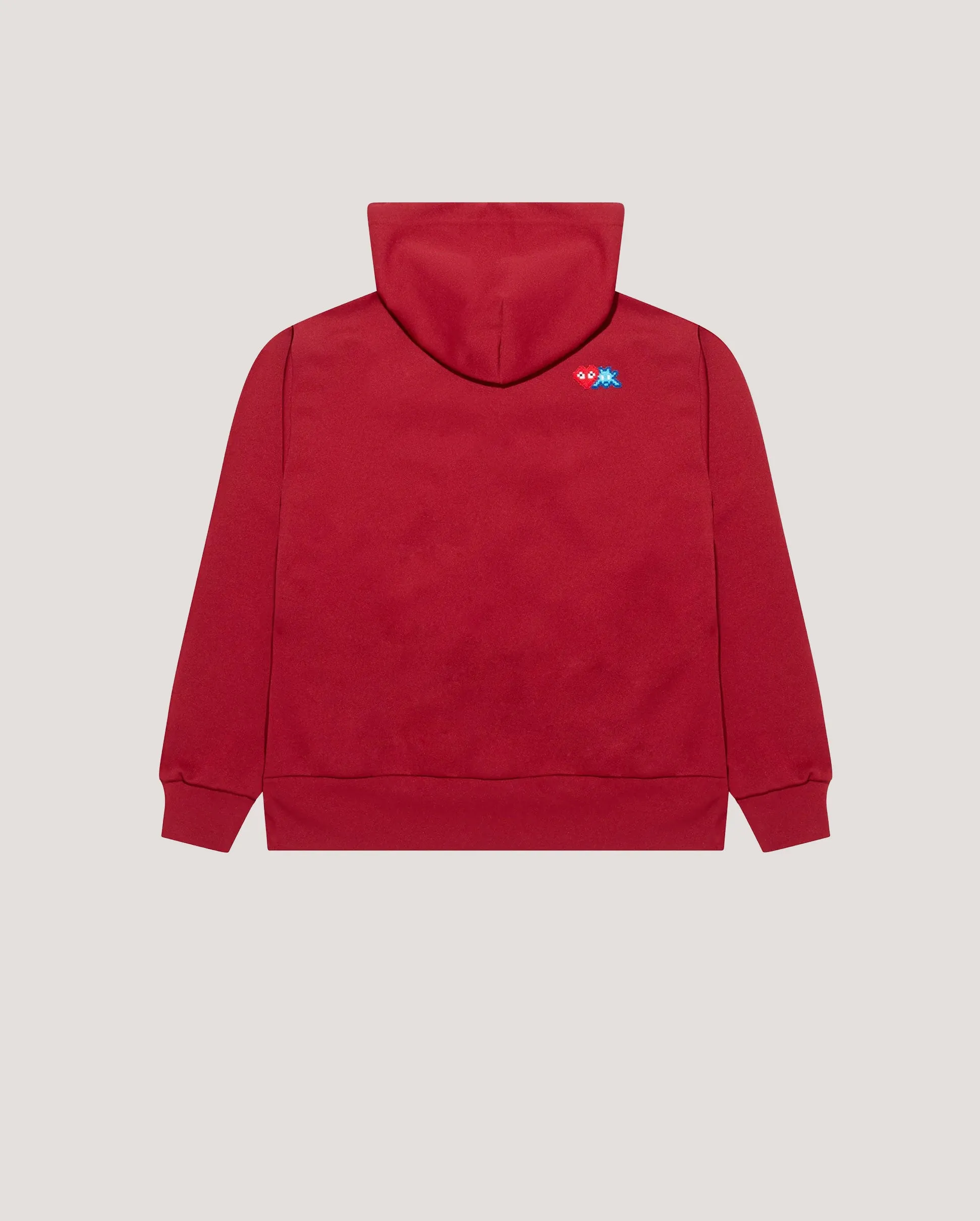 T334 INVADER HOODIE / BURGUNDY