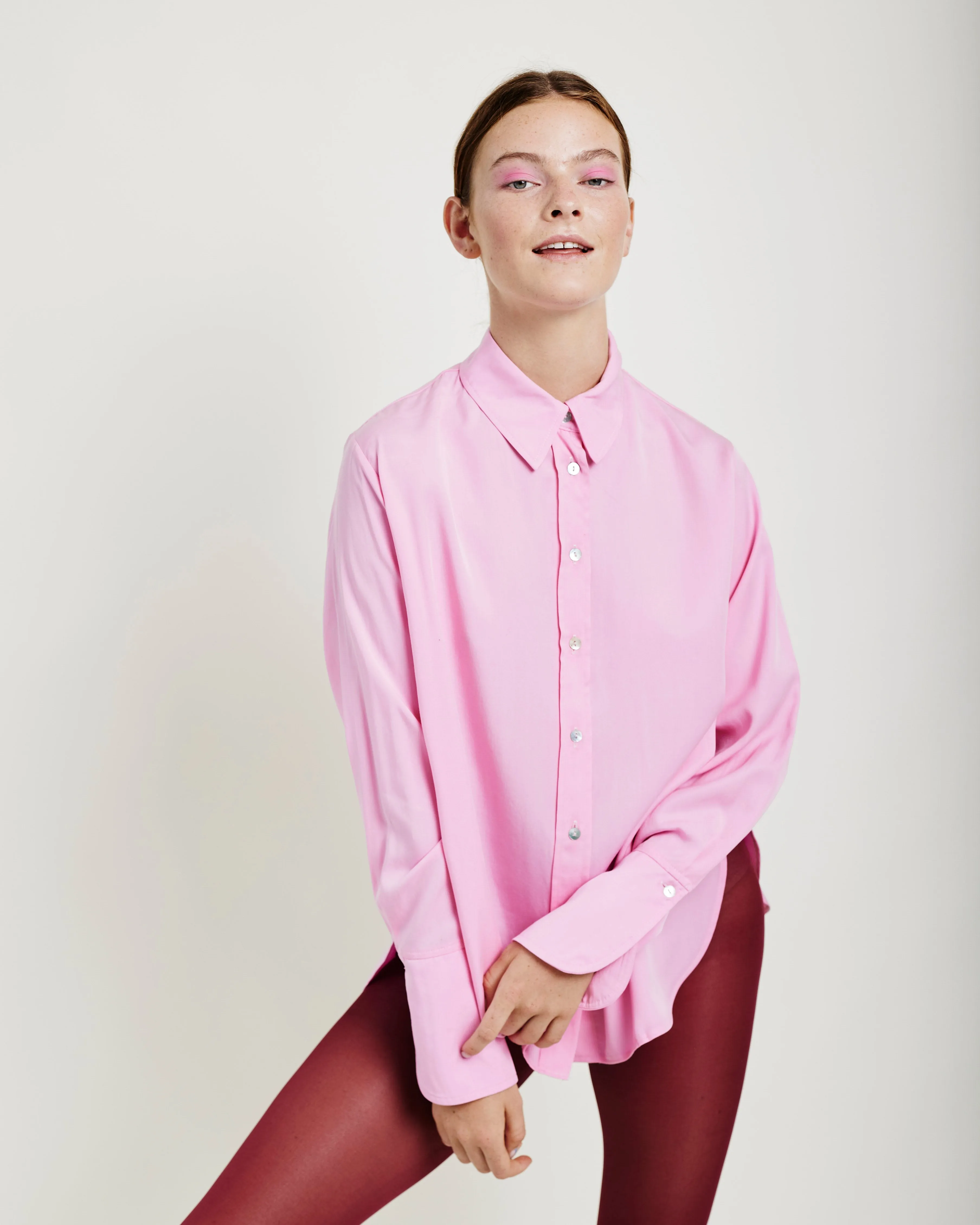 The Ultimate Tencel Shirt in Soft Pink