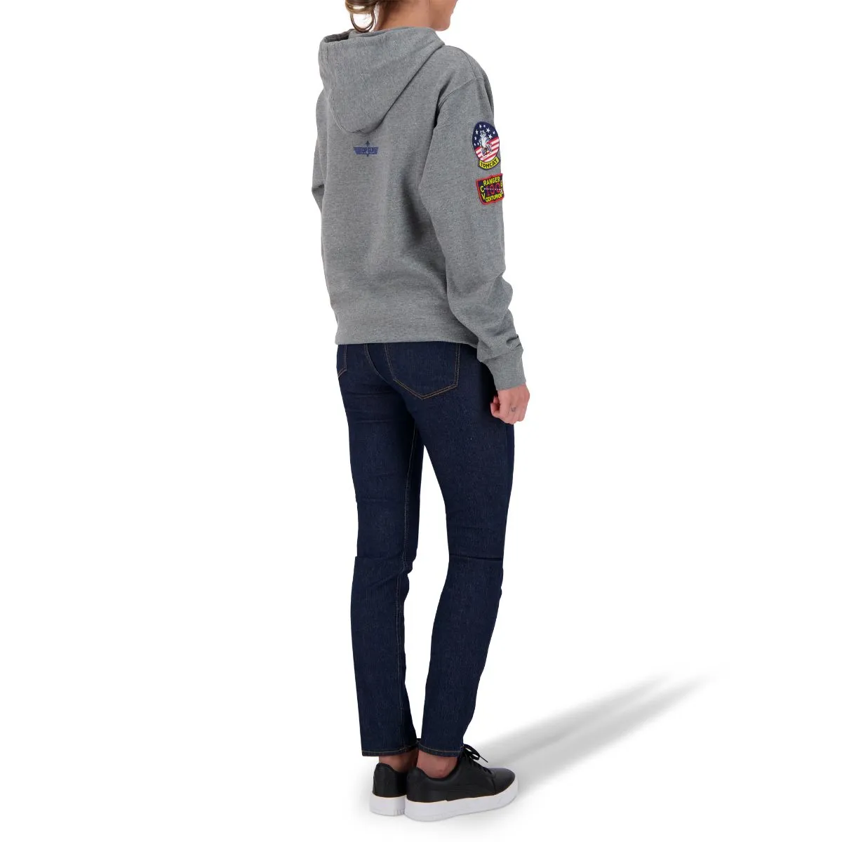 TOP GUN Unisex Logo Hoodie - GREY