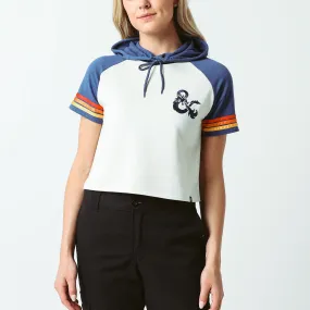 Vintage Cropped Short Sleeve Hoodie