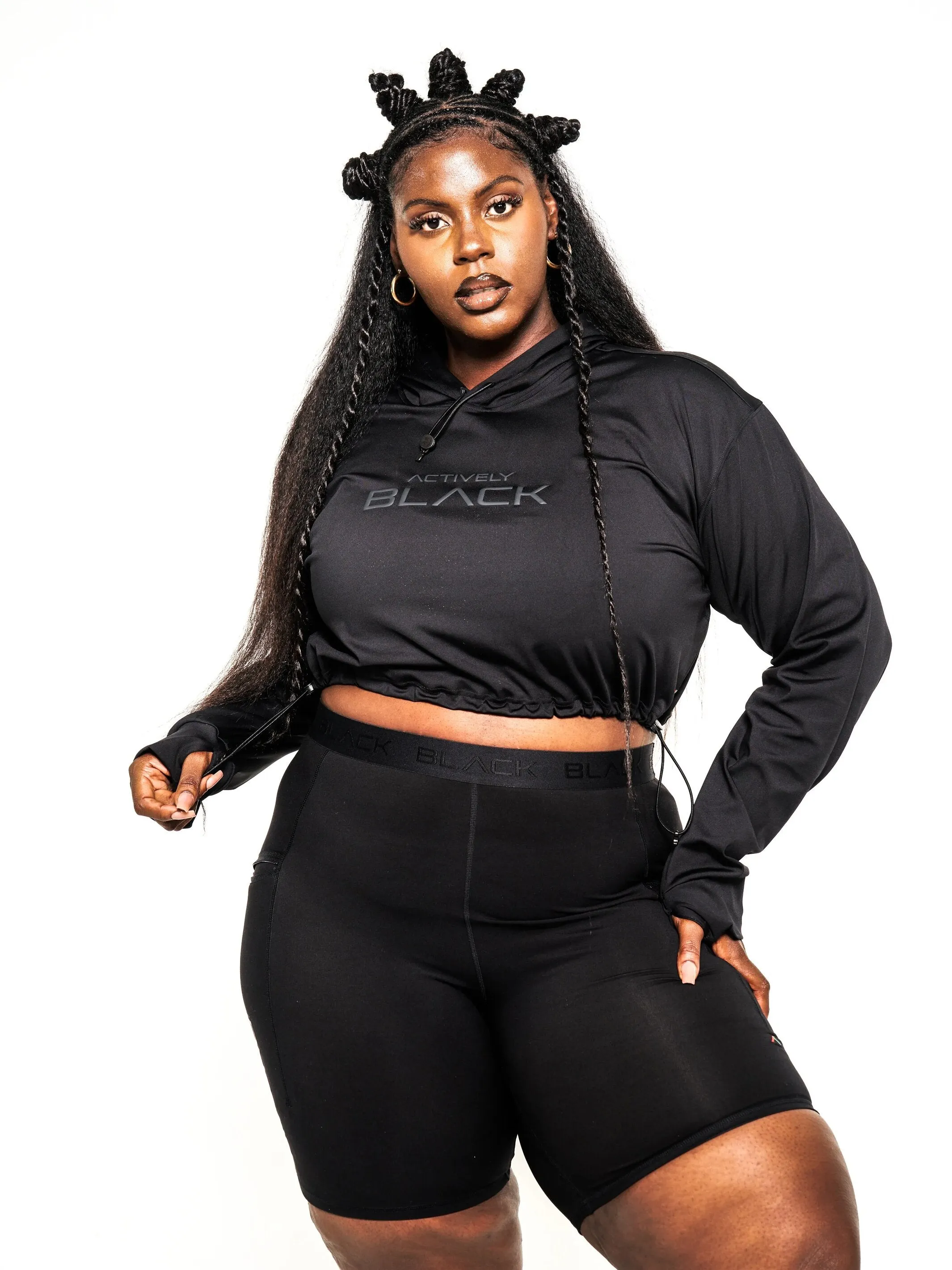 Women's Stealth Performance Crop Hoodie